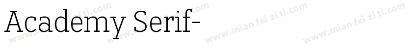 Academy Serif字体转换